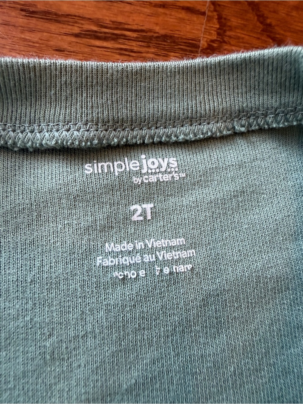 Kids' Olive Green Sweater with matching shorts - 2T